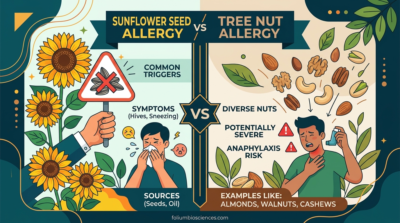 Sunflower Seed Allergy vs Tree Nut Allergy