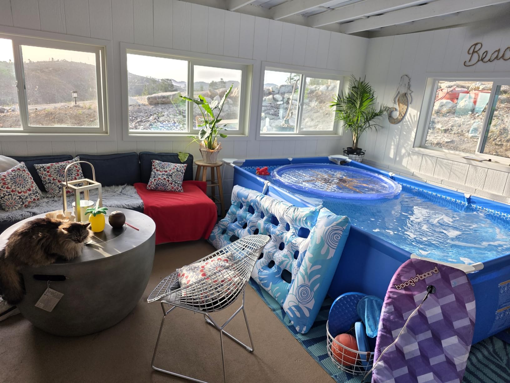 INTEX Rectangular Frame 14 ft 9 in x 7 ft 3 in x 33 in Above Ground Pool, Swimming Pool with Steel Frame, Pump Not Included customer photo 1