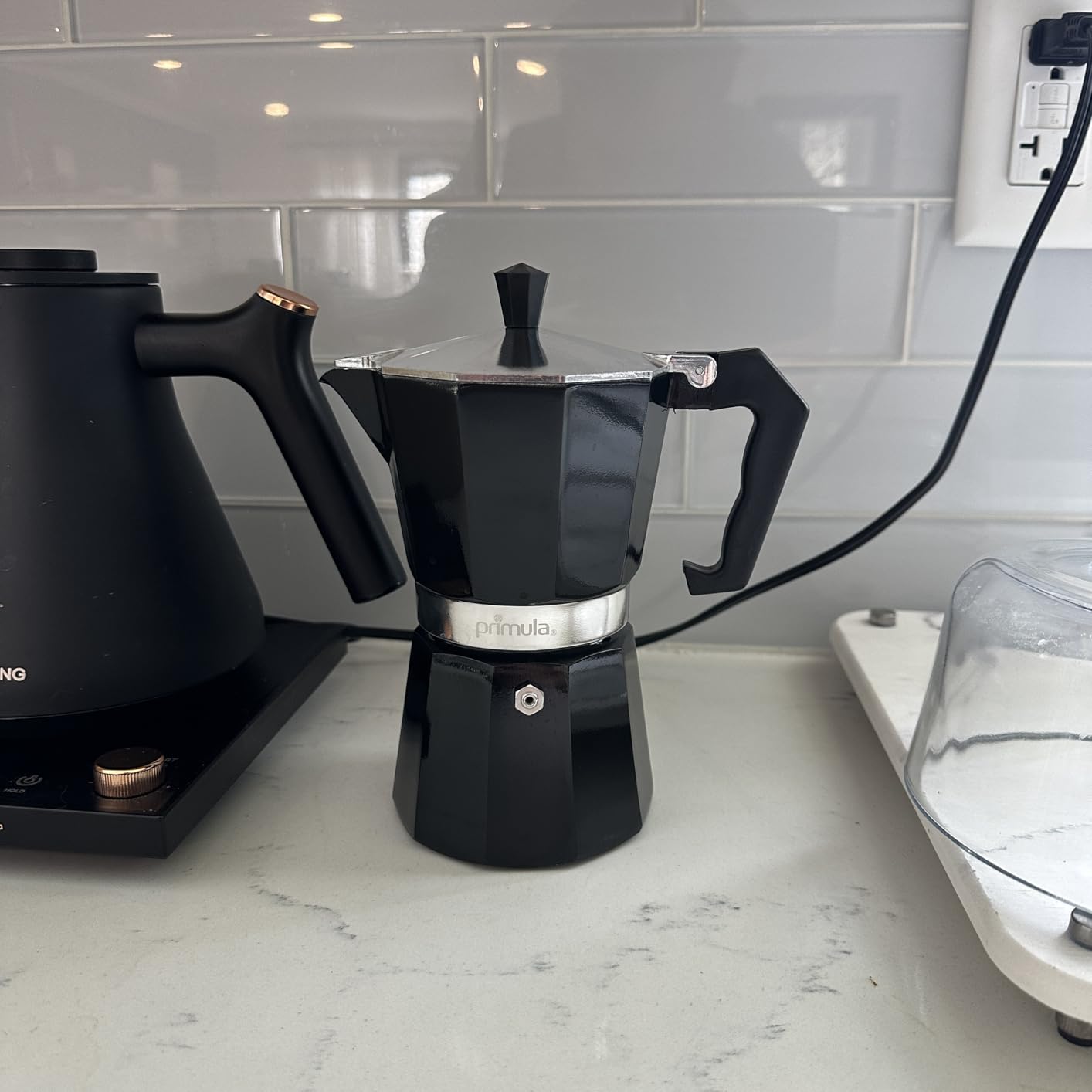 Primula Classic Stovetop Espresso and Coffee Maker, Moka Pot for Italian and Cuban Cafe Brewing, Greca Coffee Maker, Cafeteras, 6 Espresso Cups, Silver customer photo 1