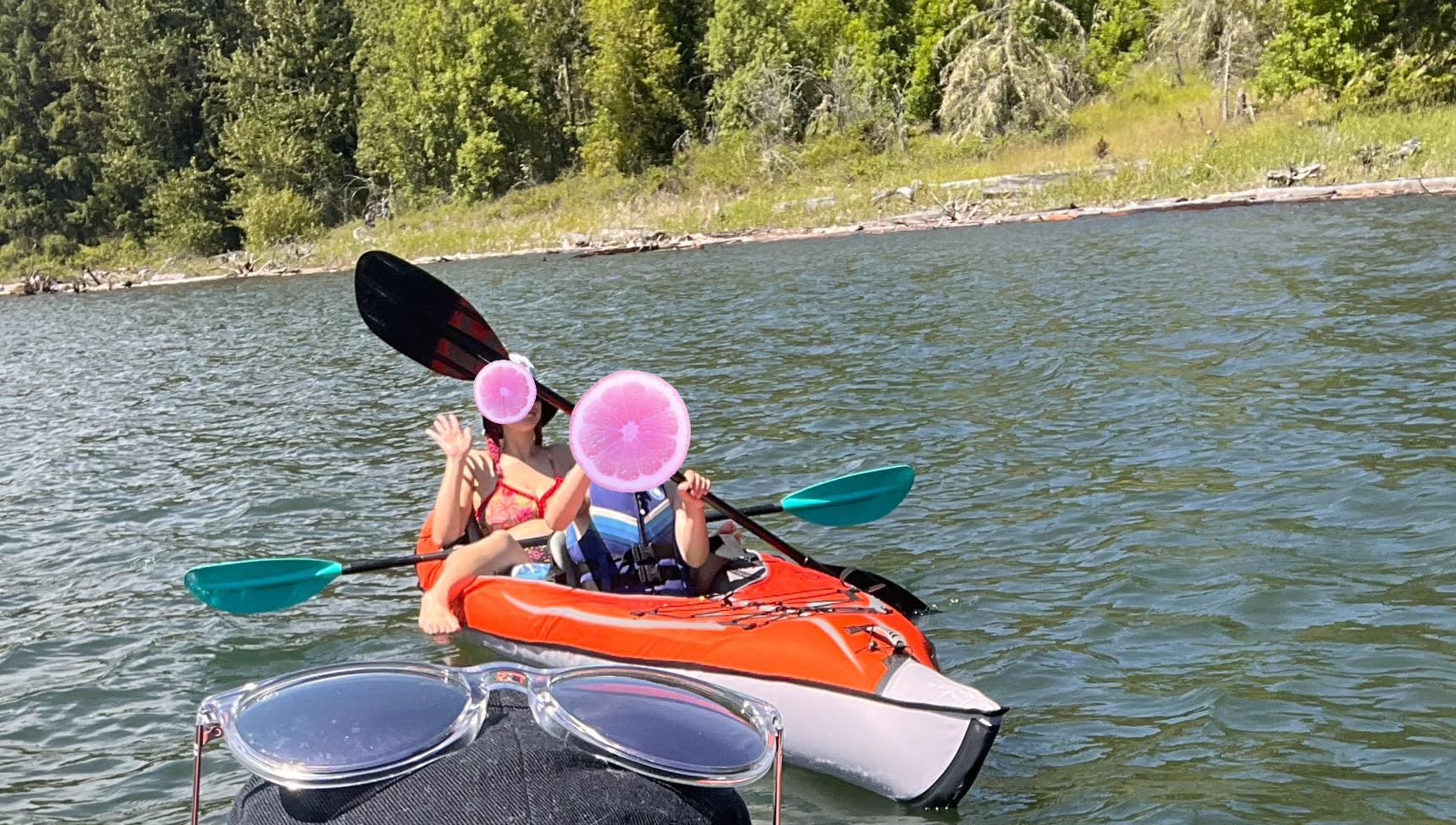 Advanced Elements AdvancedFrame Convertible 2 Person Kayak with Pump - Red/Gray customer photo 1