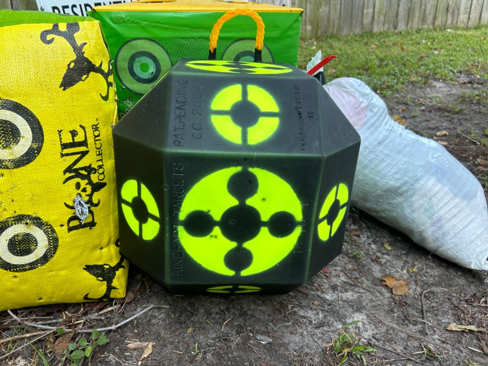 Rinehart 18-1 Archery Target | 18-Sided Multi-Purpose Archery Target | Broadhead & Field Point Compatible | Durable Self-Healing Foam | Made in USA customer photo 2