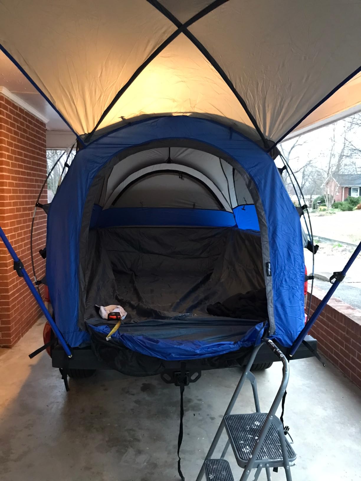 Napier Sportz Truck Tent | Pickup Truck Bed Camping Tent | Full Rainfly for Water Protection | Sturdy and Spacious 2-Person Truck Tent | Easy 15-Minute Setup | Blue/Gray customer photo 2