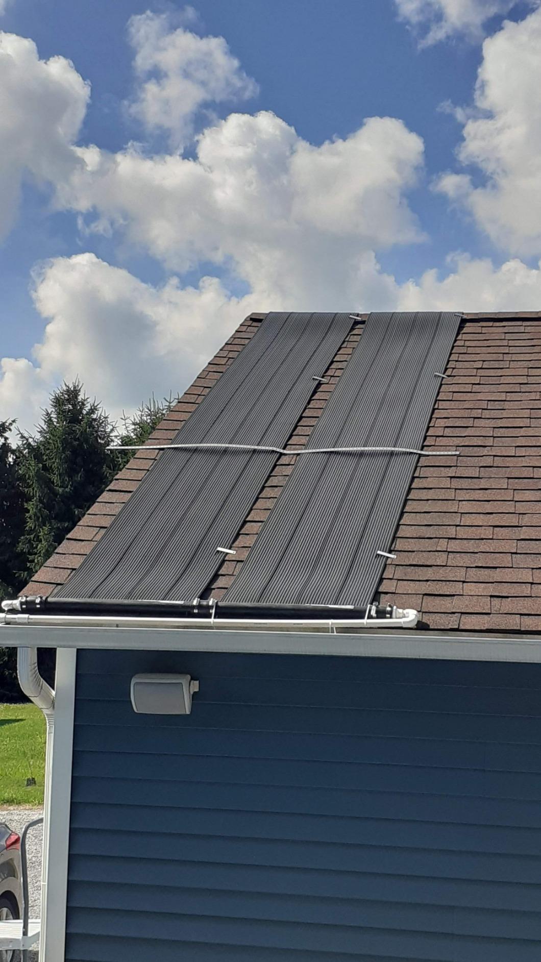 Smart Pool S601 Inground Pool Solar Heating System, Includes Two 2' x 20' Panels (80 sq. ft.) - Made of Durable Polypropylene, Raises Temperature Up to 15°F - S601P, Black customer photo 1