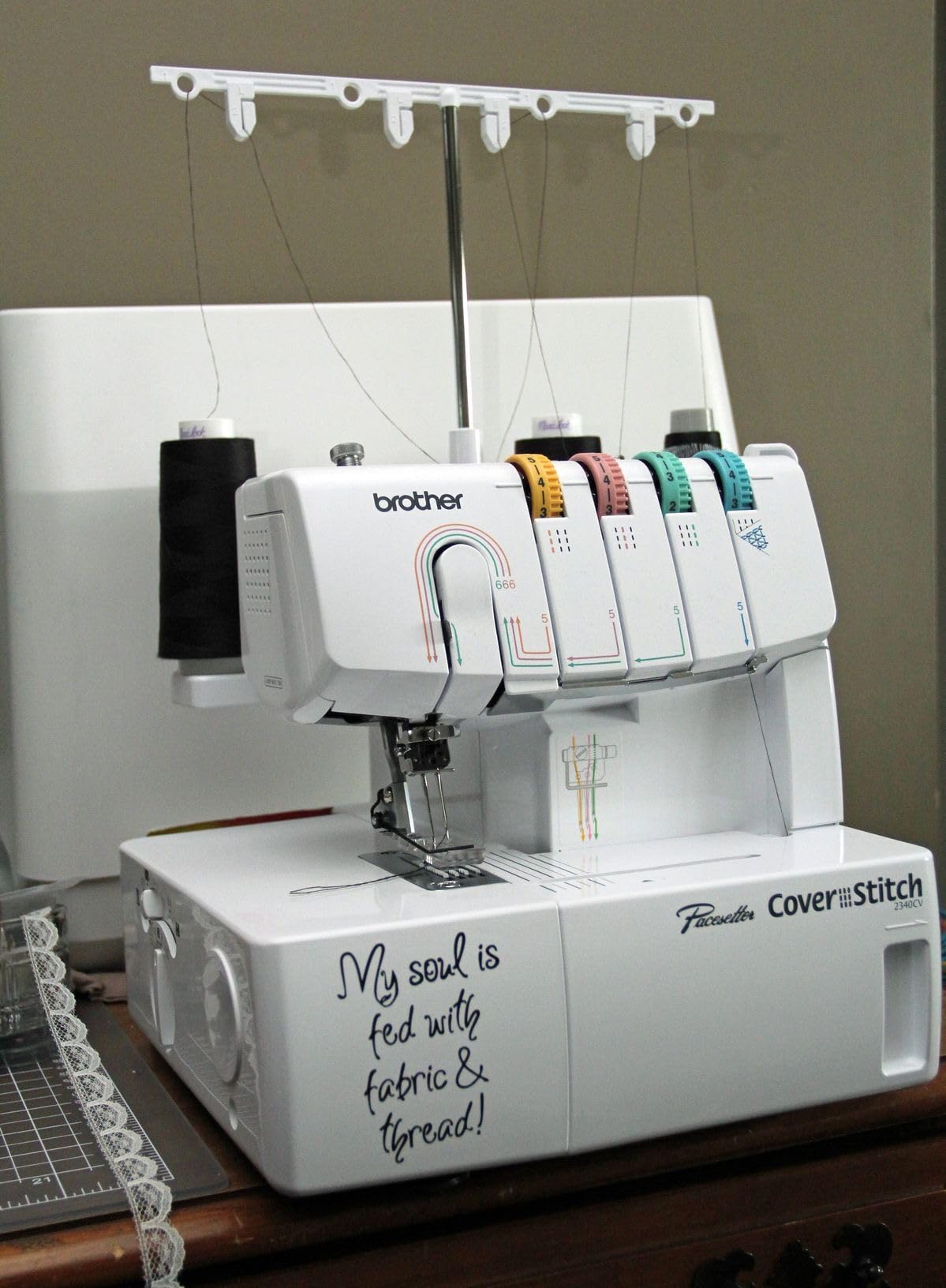 Brother Coverstitch Serger, 2340CV, Sturdy Metal Frame, 1,100 Stitches Per Minute, Trim Trap, Included Snap-on Presser Feet customer photo 1