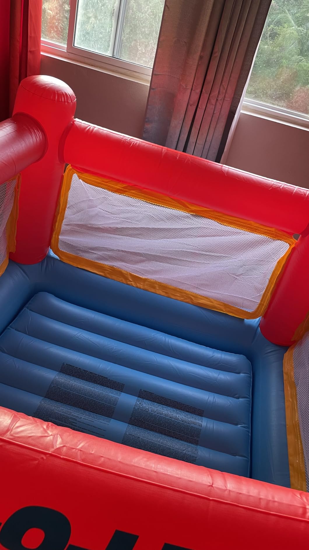 Intex Inflatable Jump-O-Lene Trampoline Bounce House with Crawl-Thru Door & Net - Indoor & Outdoor Backyard Blow-Up Bouncy Playhouse for Kids Ages 3-6 customer photo 1
