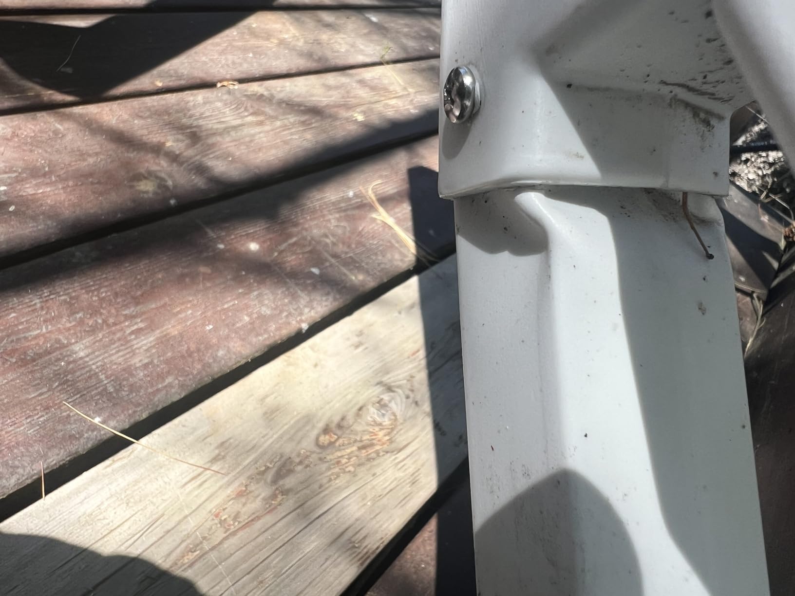 Blue Wave NE1175 Heavy Duty In-Pool Ladder for Above Ground Pools, White customer photo 2