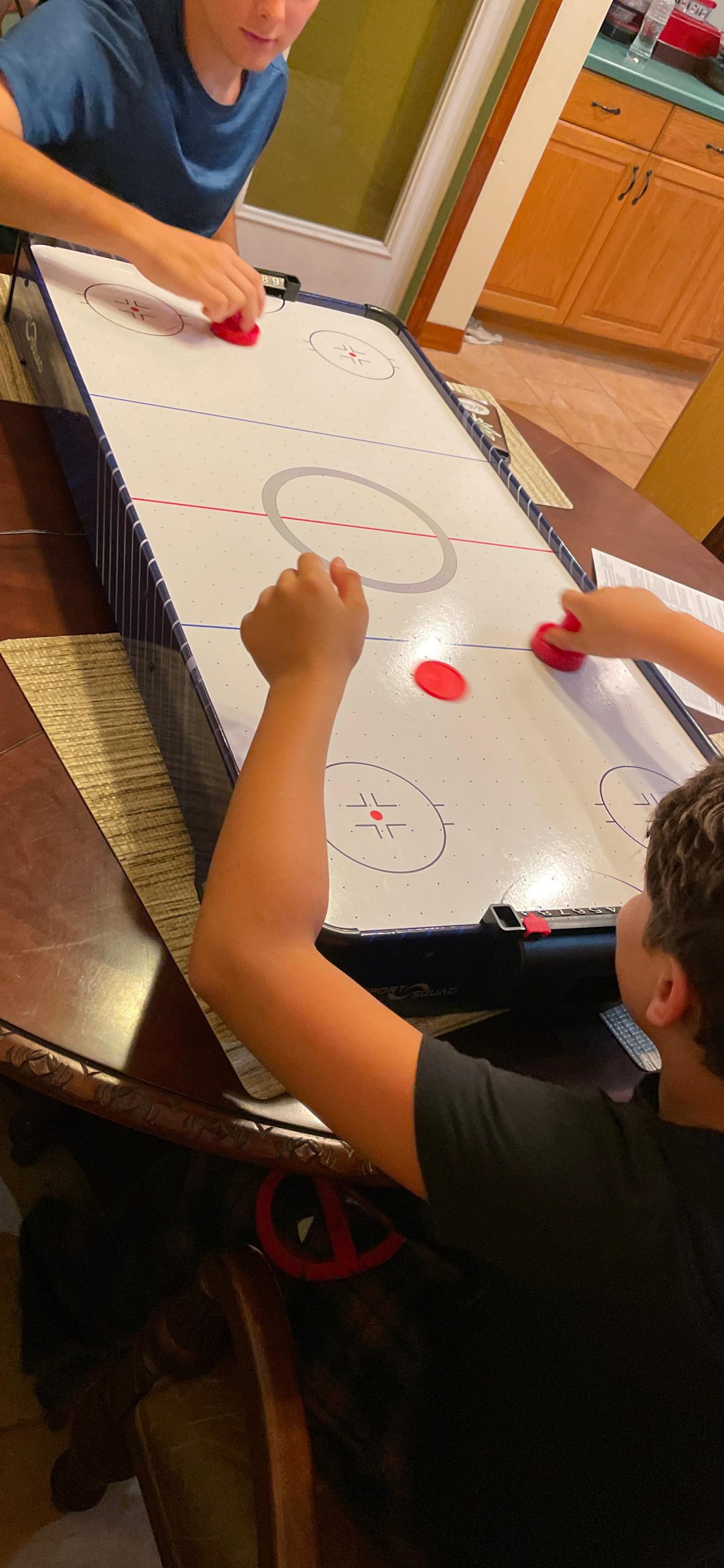 Sport Squad HX40 40 inch Table Top Air Hockey Table for Kids and Adults - Electric Motor Fan - Includes 2 Pushers and 2 Air Hockey Pucks customer photo 1