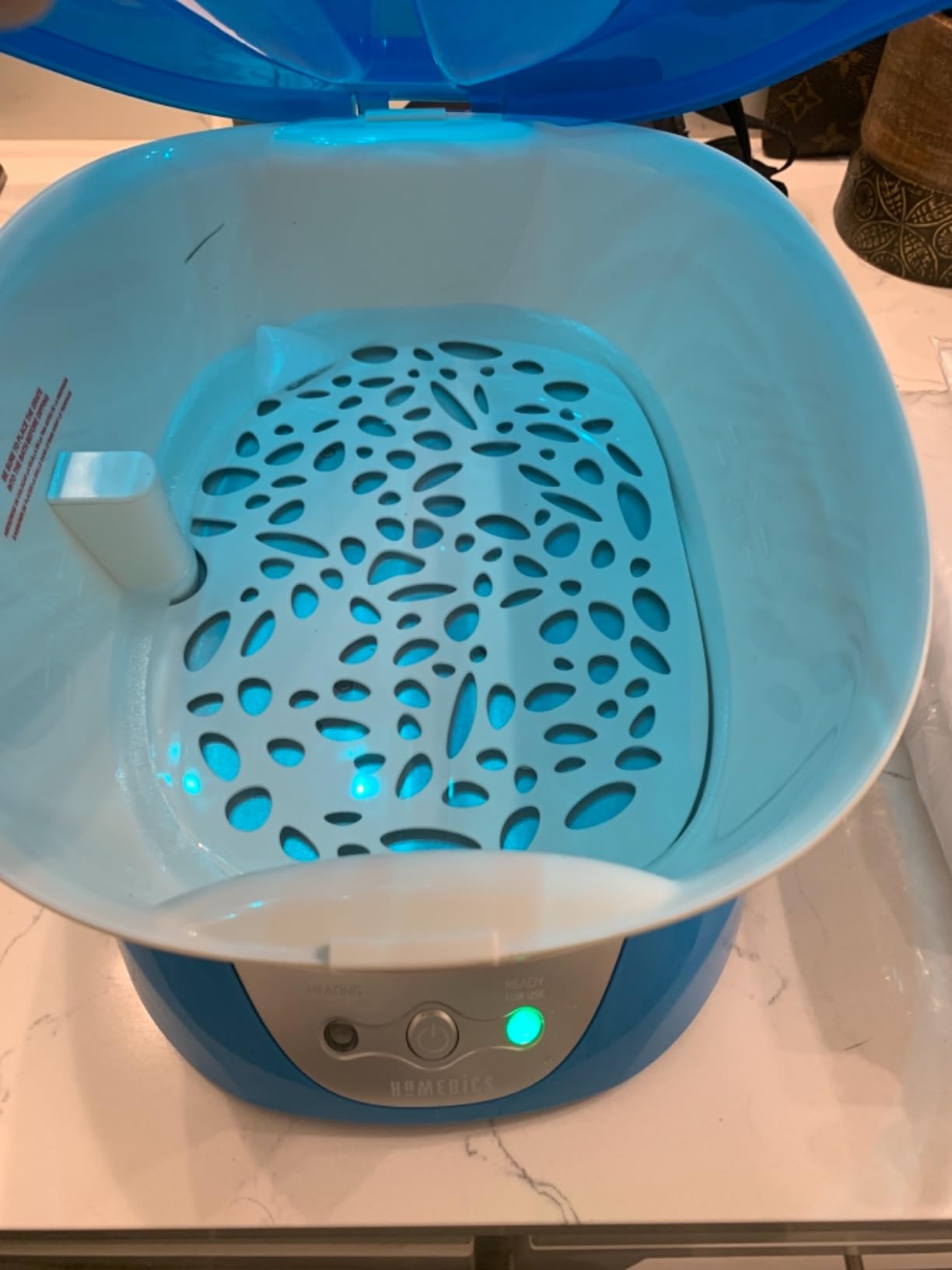 Homedics Paraffin Wax Machine for Hands - Hypoallergenic Hot Wax Hand Therapy with 3 Pounds of Wax and 20 Hand Liners customer photo 1