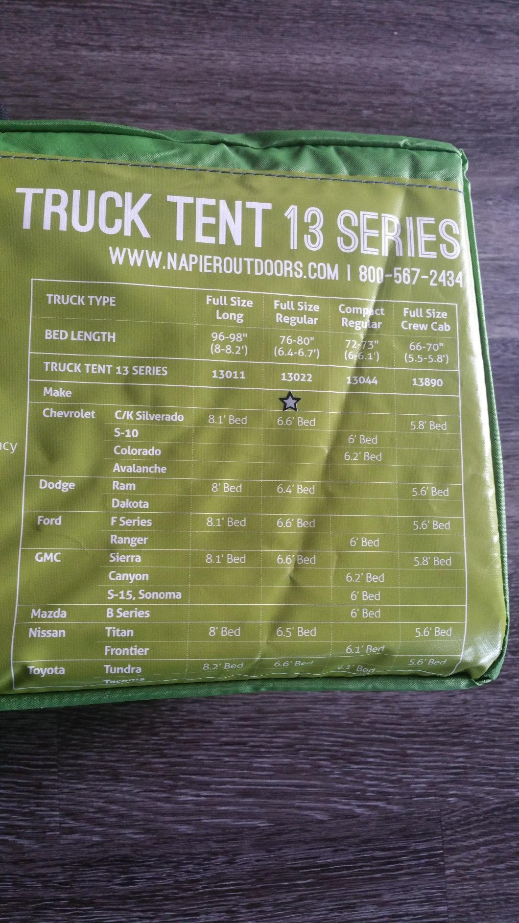 Napier Backroadz Truck Tent 13 Series | Pickup Truck Bed Camping Tent | Rainfly for Water Protection | Sturdy and Spacious 2-Person Truck Bed Tent | Easy 10-Minute Setup | Green/Gray customer photo 2