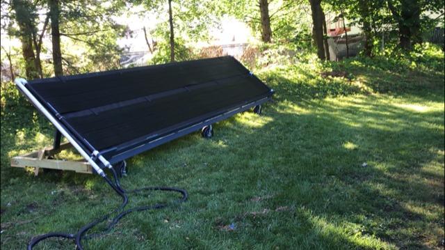 SunHeater Pool Heating System Two 2' x 20' Panels - Solar Heater for Inground and Aboveground Made of Durable Polypropylene, Raises Temperature, 6-10°F, S240U Black customer photo 1