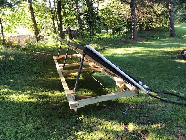 SunHeater Pool Heating System Two 2' x 20' Panels - Solar Heater for Inground and Aboveground Made of Durable Polypropylene, Raises Temperature, 6-10°F, S240U Black customer photo 2