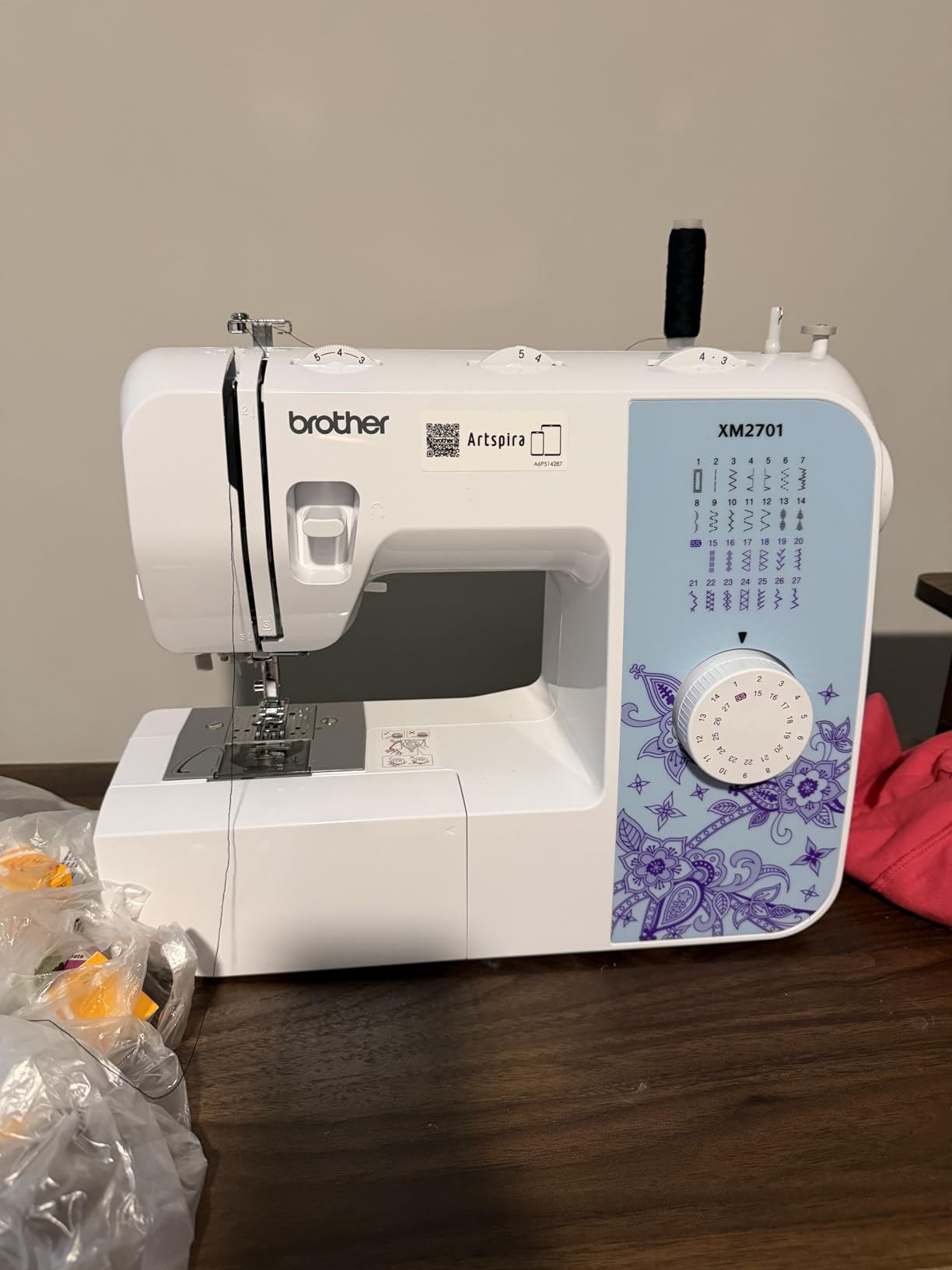 Brother Sewing Machine, XM2701, Lightweight Machine with 27 Stitches, 6 Included Sewing Feet customer photo 2