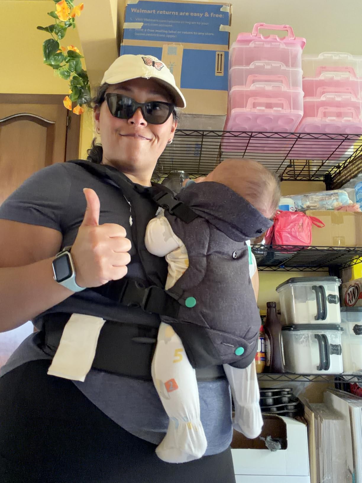Infantino Flip 4-in-1 Convertible Baby Carrier, Adjustable, Ergonomic Babywearing, Registry Essential, Baby Carrier for Newborn to Toddler - Gray customer photo 1