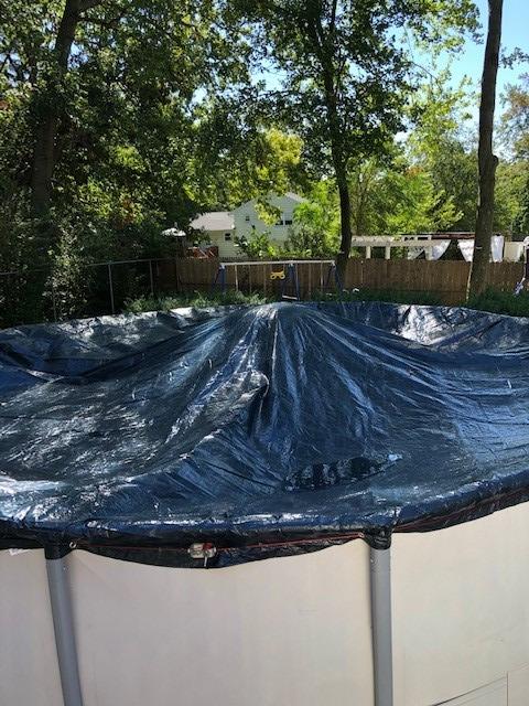 Buffalo Blizzard Deluxe 24 ft Round Winter Pool Cover | Blue/Black Heavy Duty Cover for Closing Above Ground Swimming Pools | Easy to Install | Cold & UV Resistant | Shields from Seasonal Debris customer photo 2