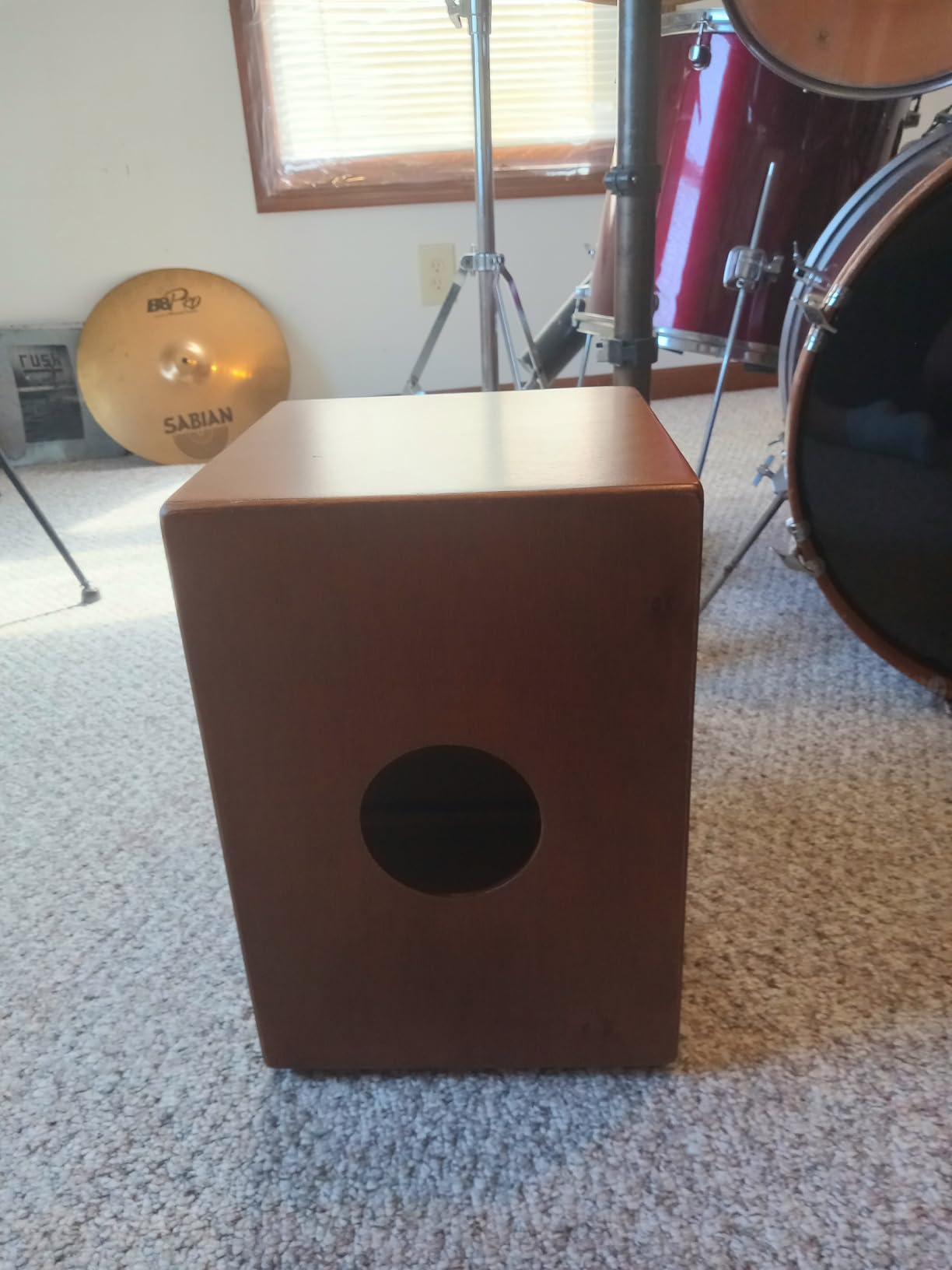 Meinl Percussion Snare Cajon Drum - MADE IN EUROPE - Compact Sit-On Box Drum with Snare & Bass Tone, Baltic Birch Wood customer photo 2