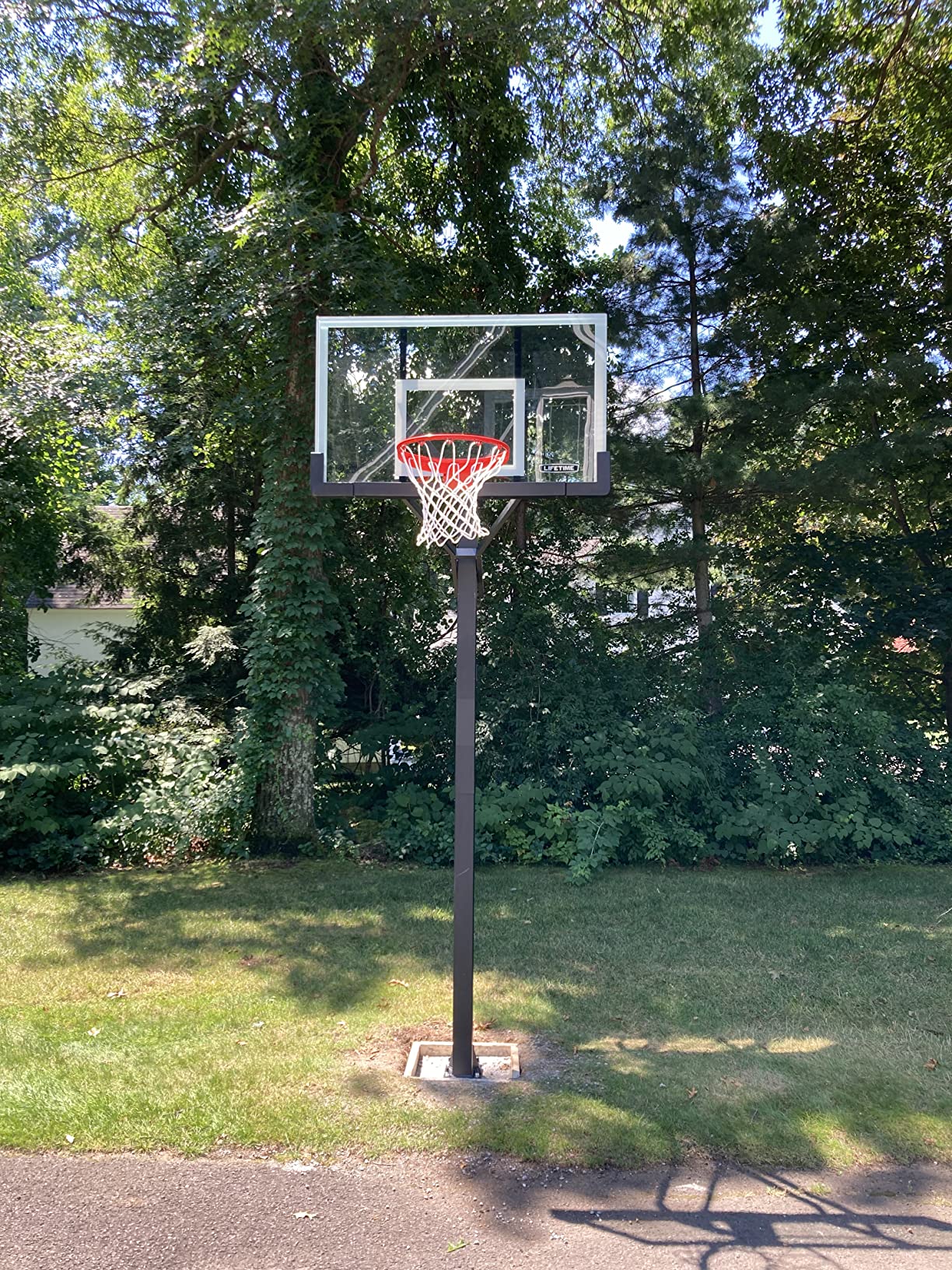 Lifetime Mammoth Crank Adjust In-Ground Basketball Hoop with Tempered Glass Backboard customer photo 1