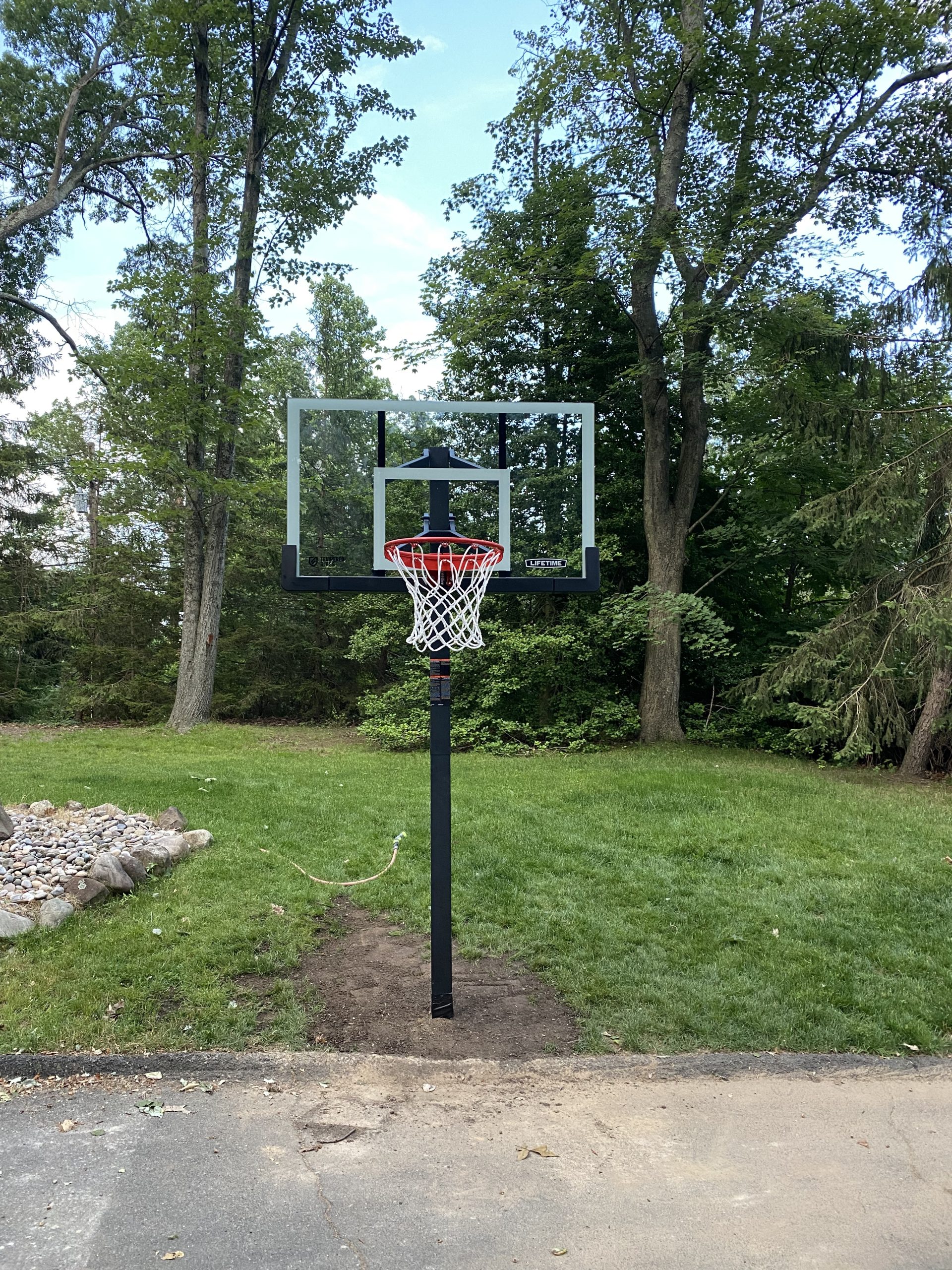 Lifetime Mammoth Crank Adjust In-Ground Basketball Hoop with Tempered Glass Backboard customer photo 2