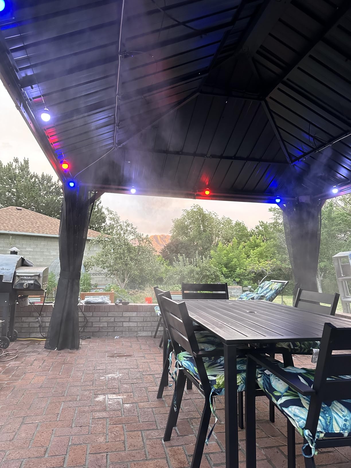 Residential Patio Misting System - Made in USA Pump - 200 PSI Mid Pressure Patio Misting System - 12 Nozzles Misting System. Cools by up to 30 Degrees. customer photo 1