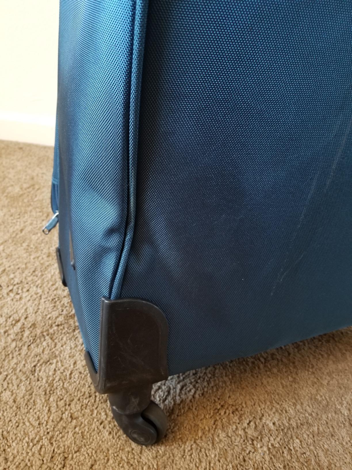 Coolife Luggage 4 Piece Set Suitcase Spinner TSA Lock Softshell lightweight (blue+sliver) customer photo 1