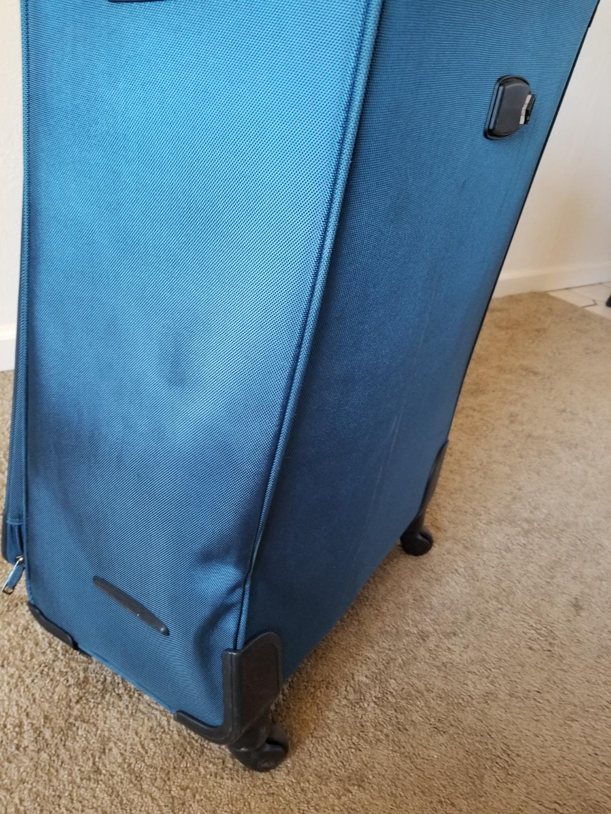 Coolife Luggage 4 Piece Set Suitcase Spinner TSA Lock Softshell lightweight (blue+sliver) customer photo 2