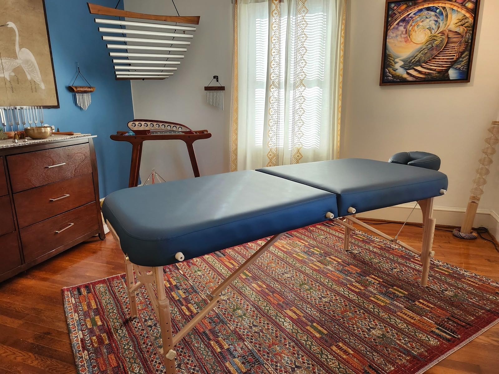 EarthLite Spirit Premium Portable Massage Table Package - Spa-Level Comfort, Deluxe Cushioning incl. Flex-Rest Face Cradle & Strata Face Pillow, Carry Case (30/32