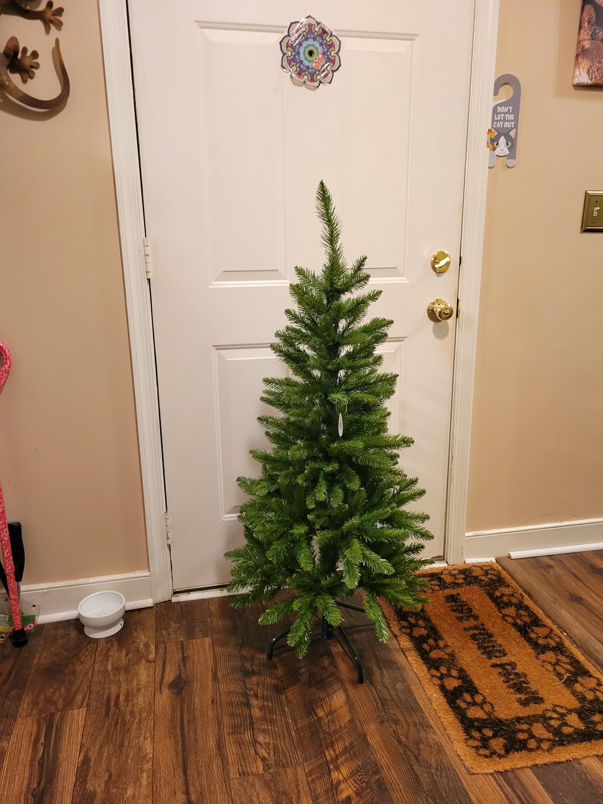 National Tree Company 4 ft Unlit Kingswood Fir Mini Artificial Slim Christmas Tree, 269 Tips, Includes Stand, Green customer photo 1