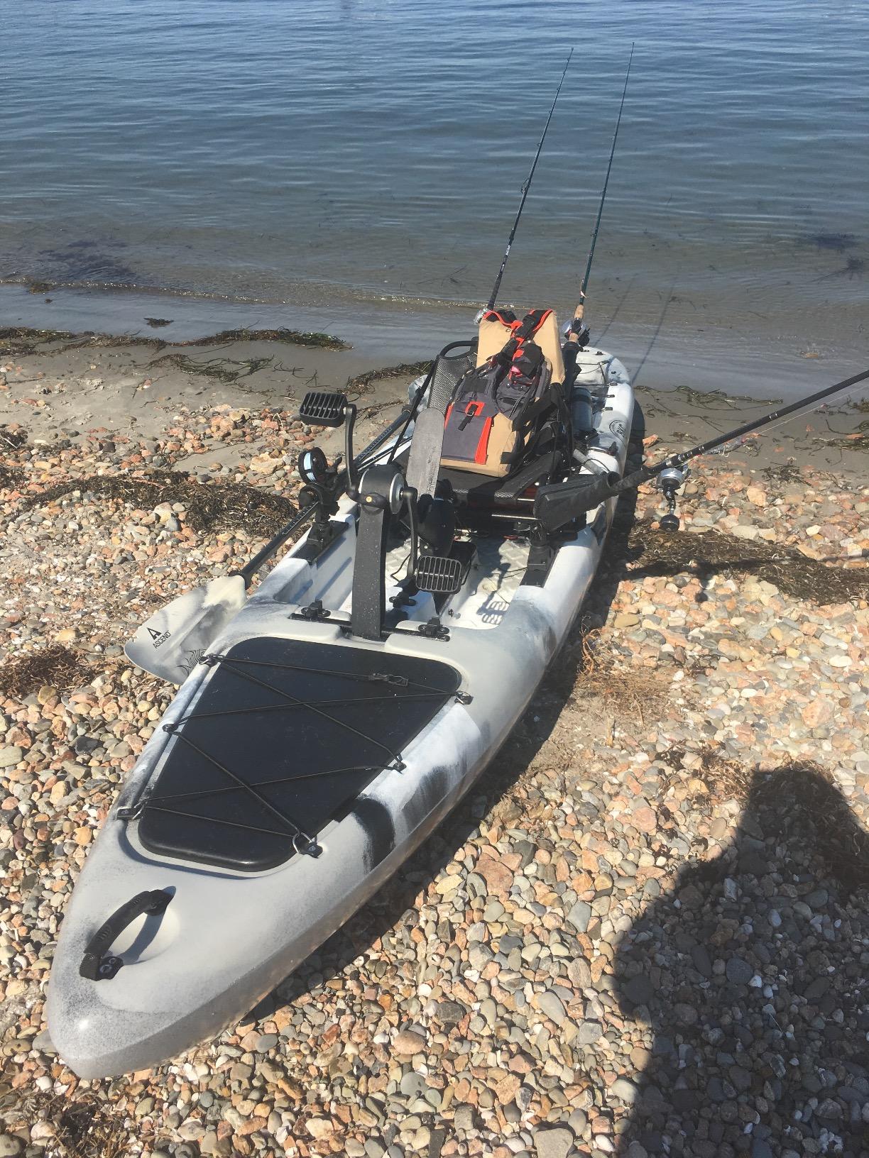 Brooklyn 12.5 Pro Pedal Propeller Drive Fishing Kayak by BKC, Sit-on-Top Single Kayak with Rudder System, Dry Storage, Rod Holders & 550 lb Capacity customer photo 2