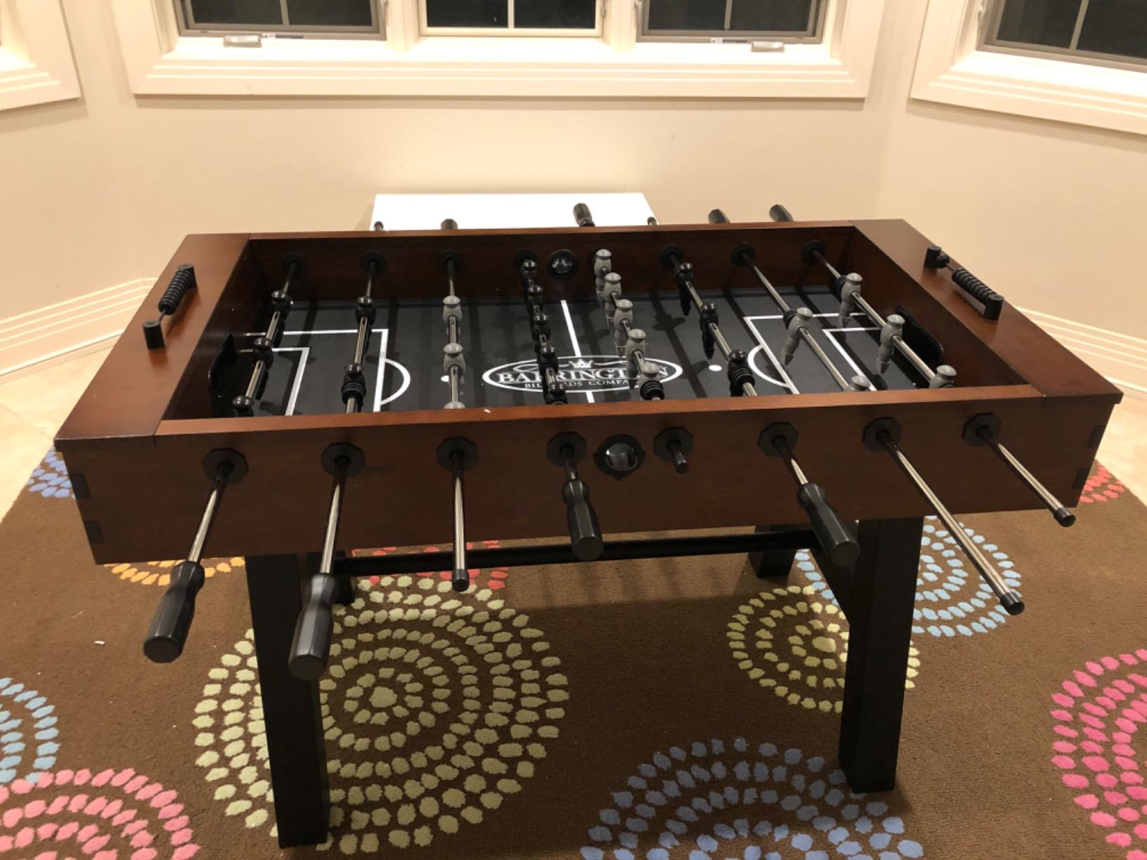 Barrington Foosball Multiple Styles Soccer Foosball Tables, Durable & Stylish Designs with Tabletop Sports Soccer Balls, Perfect for Family Game Rooms customer photo 1