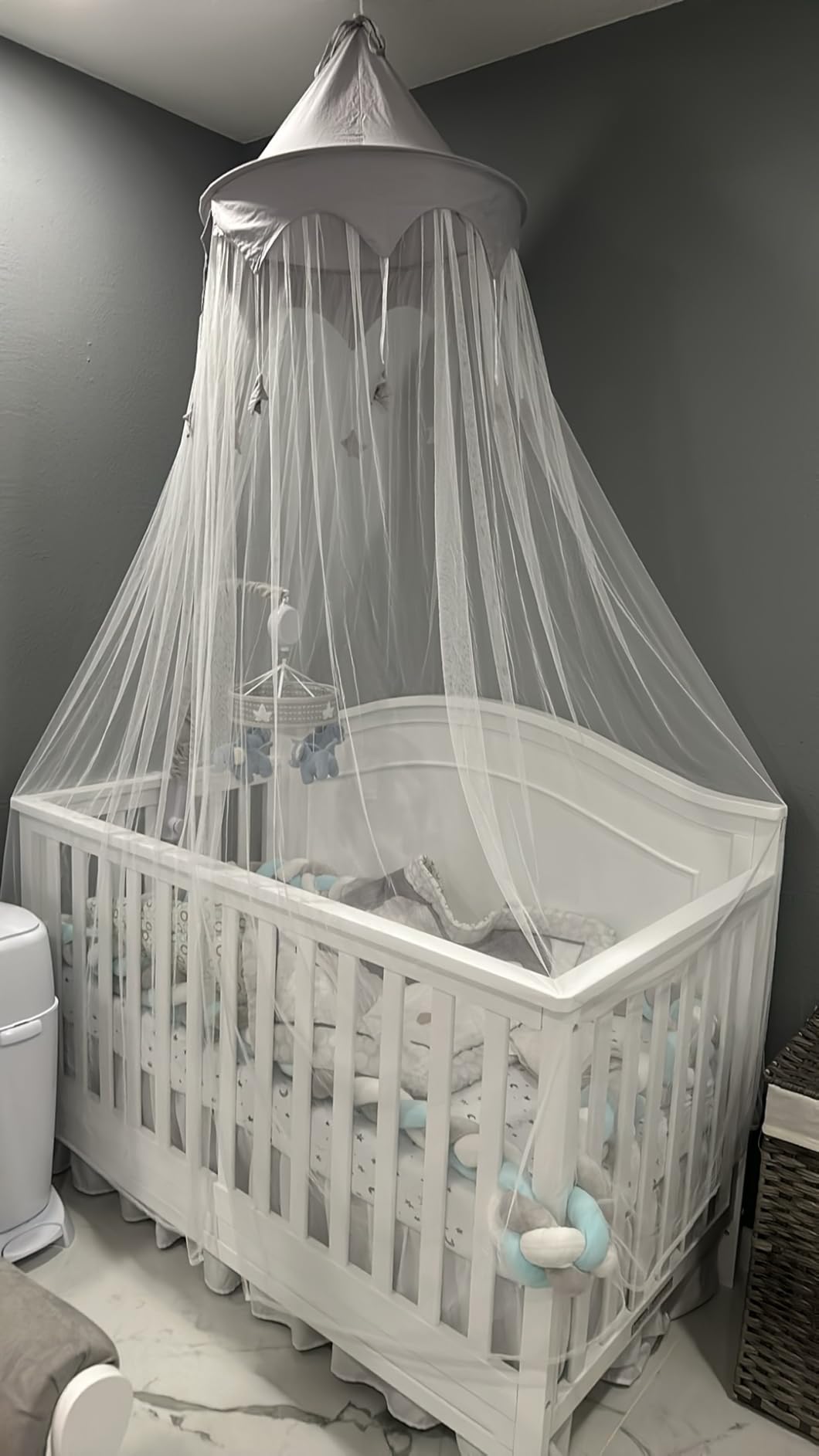 DaVinci Charlie 4-in-1 Convertible Crib, GREENGUARD Certified, White customer photo 2