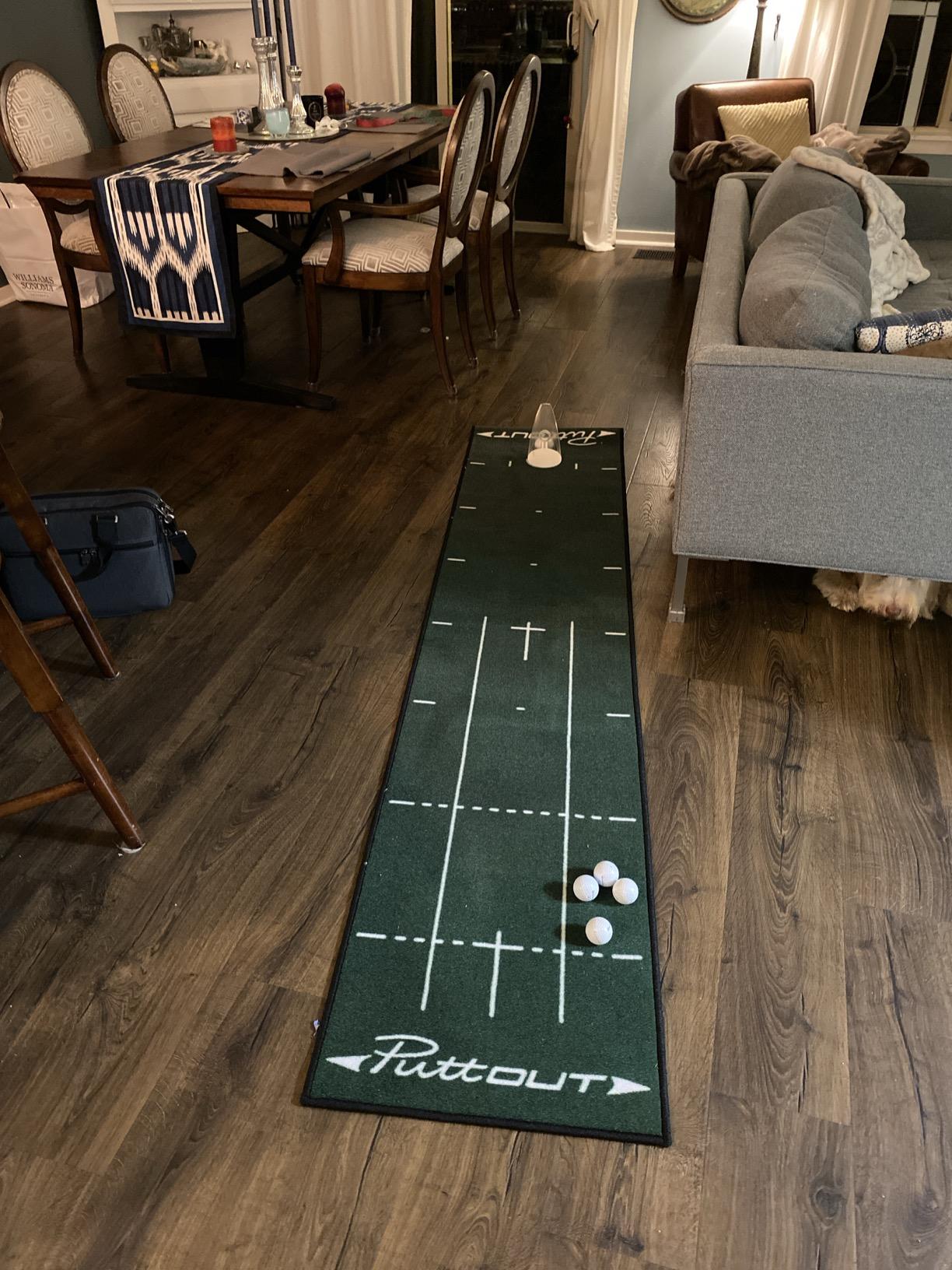 PuttOUT Medium Putting Mat - Perfect Your Golf Putting (7.9ft x 1.6ft) customer photo 1