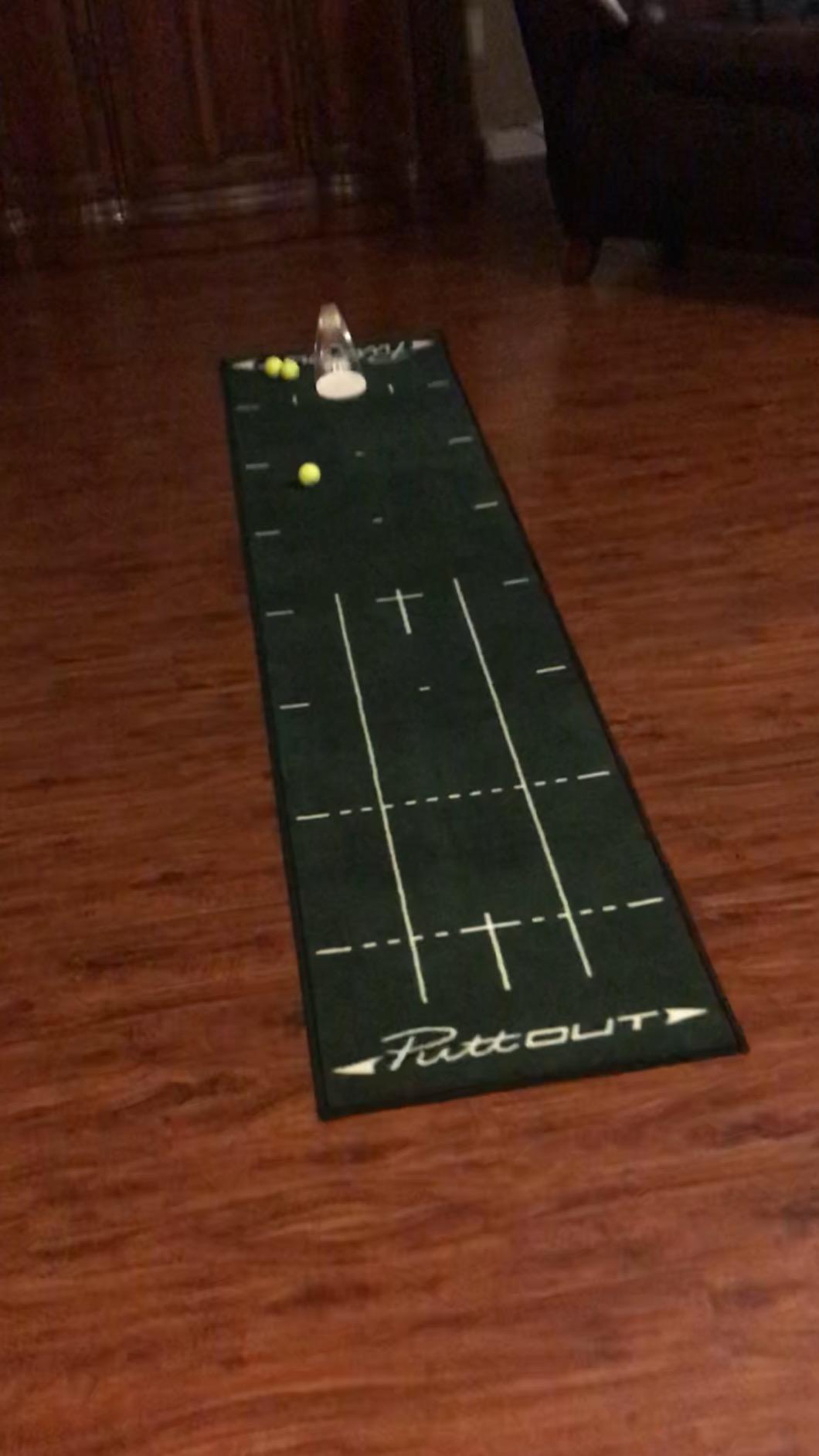 PuttOUT Medium Putting Mat - Perfect Your Golf Putting (7.9ft x 1.6ft) customer photo 2