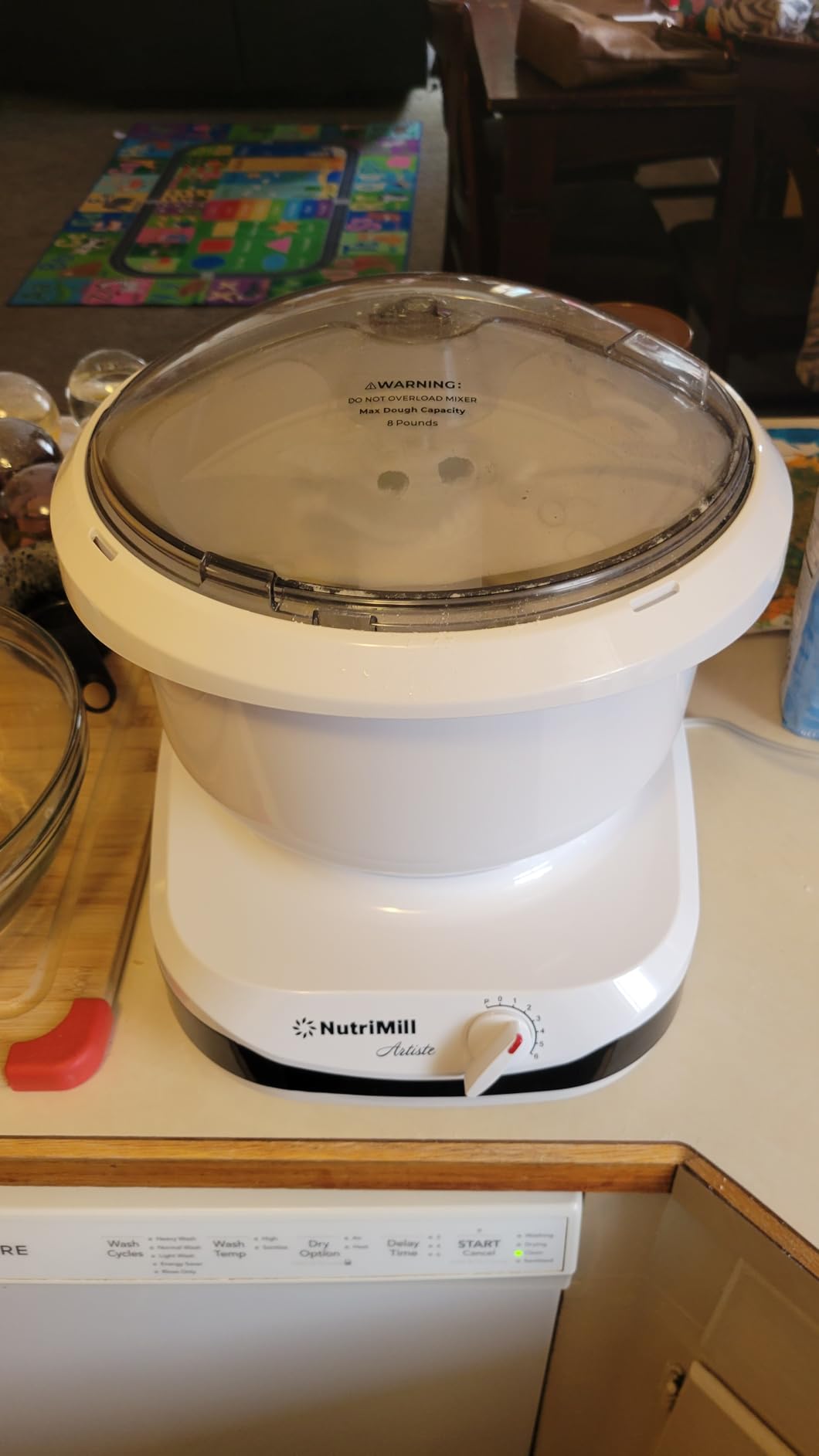 NutriMill Artiste Kitchen Electric Stand Mixer 500 Watt 6.5 Quart Bowl with Dough Hook & Wire Whips customer photo 2