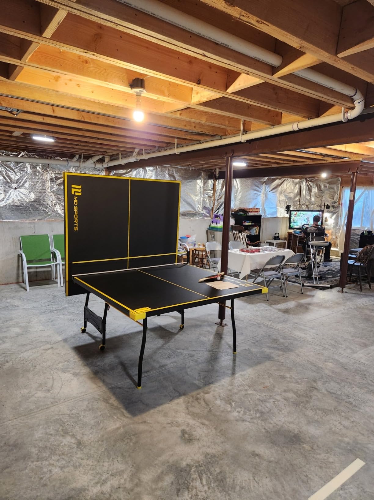 MD Sports Table Tennis Tables Multiple Styles Ping Pong Tables, Foldable for Easy Storage with Nets Included, Perfect for Family Game Rooms | Multiple Styles customer photo 2