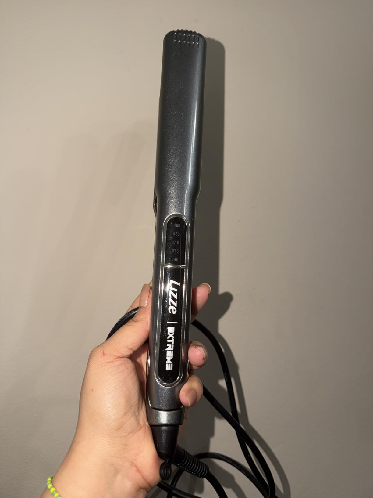 Lizze Extreme Professional Hair Straightener | Original Nano Titanium Technology Straightens Dry, Frizzy Hair Curls | 250 Deg. C. (480'f) - 110 Volts : Beauty & Professional Care customer photo 2