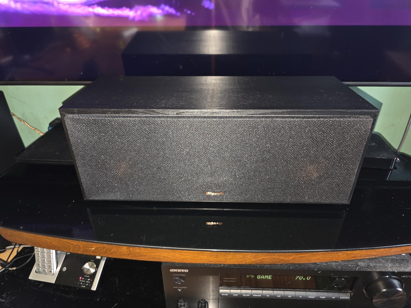 Klipsch R-52C Powerful Detailed Center Channel Home Speaker - Black customer photo 2