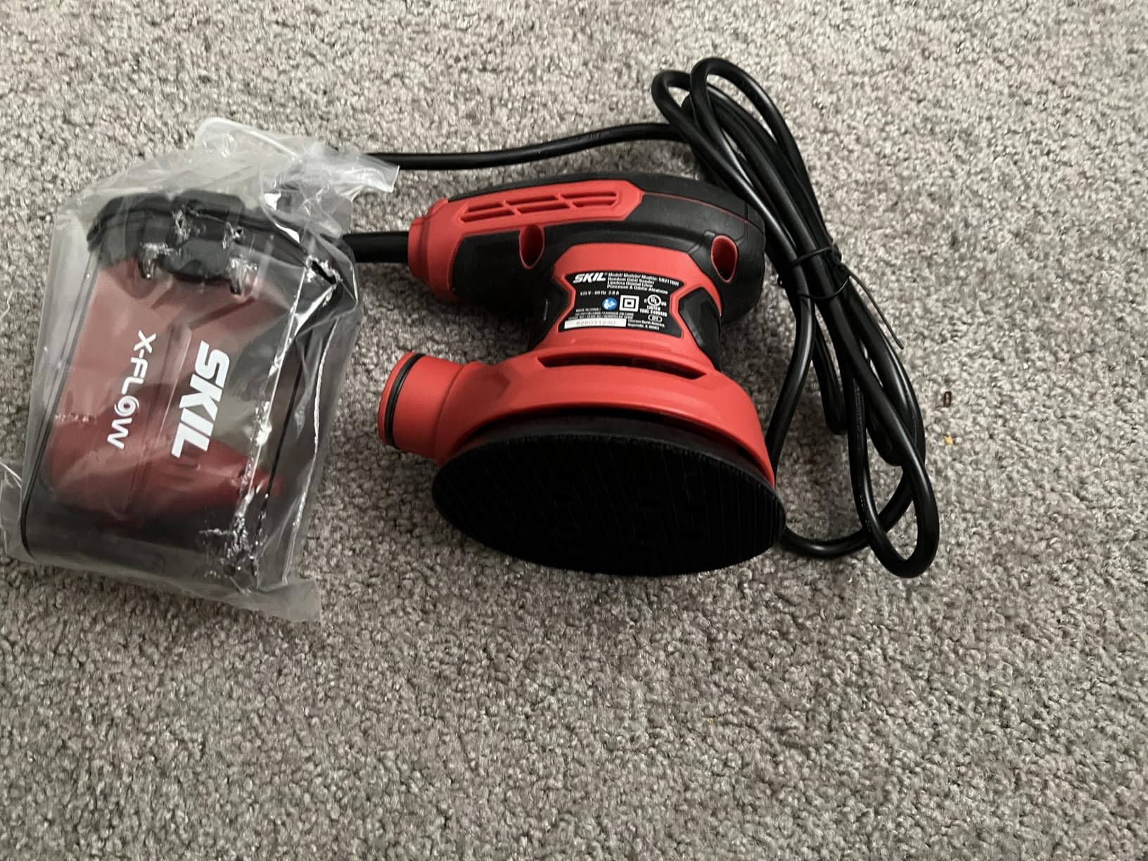 SKIL 5” Random Orbital Sander with Cyclonic Dust Box & 3pc Sanding Sheet - SR211601, Multicolor customer photo 2