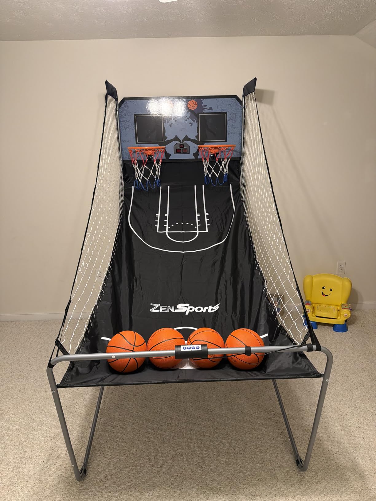 Nova Microdermabrasion Foldable Indoor Basketball Arcade Game Double Shot 2 Player W/ 4 Balls, Electronic Scoreboard and Inflation Pump customer photo 2