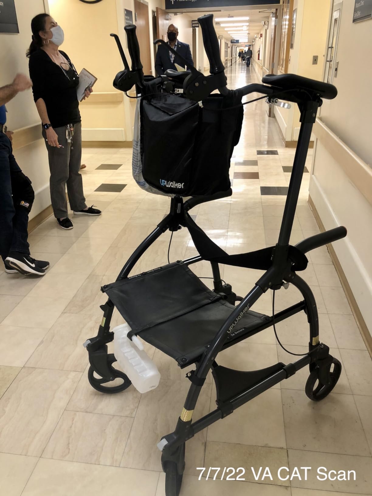 LifeWalker UPWalker Large Original Upright Walker for Adults & Seniors - Adjustable Upright Rollator with Seat, Hand Brakes & Stability Design customer photo 1