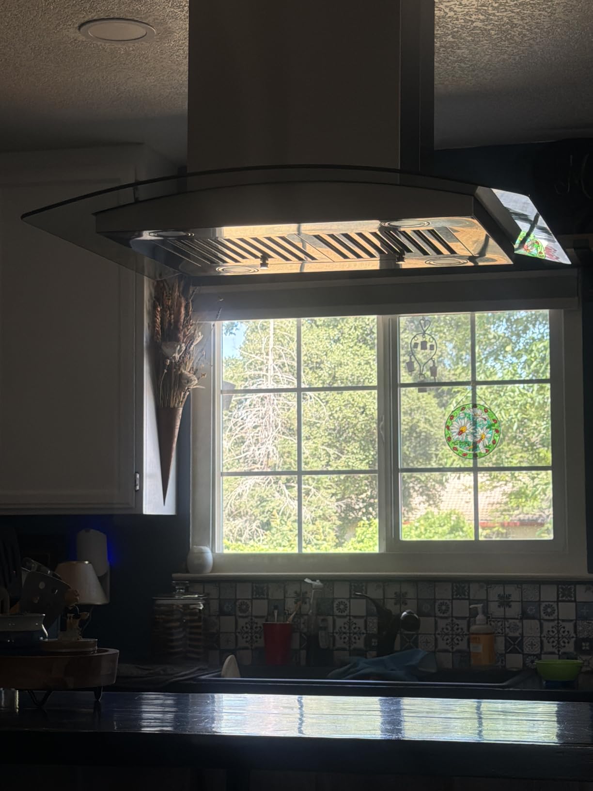 COSMO COS-668ICS750 30 in. Lumin Collection 380 CFM Ducted Island Range Hood, Soft Touch Controls, LED Lights, Stainless Steel customer photo 2
