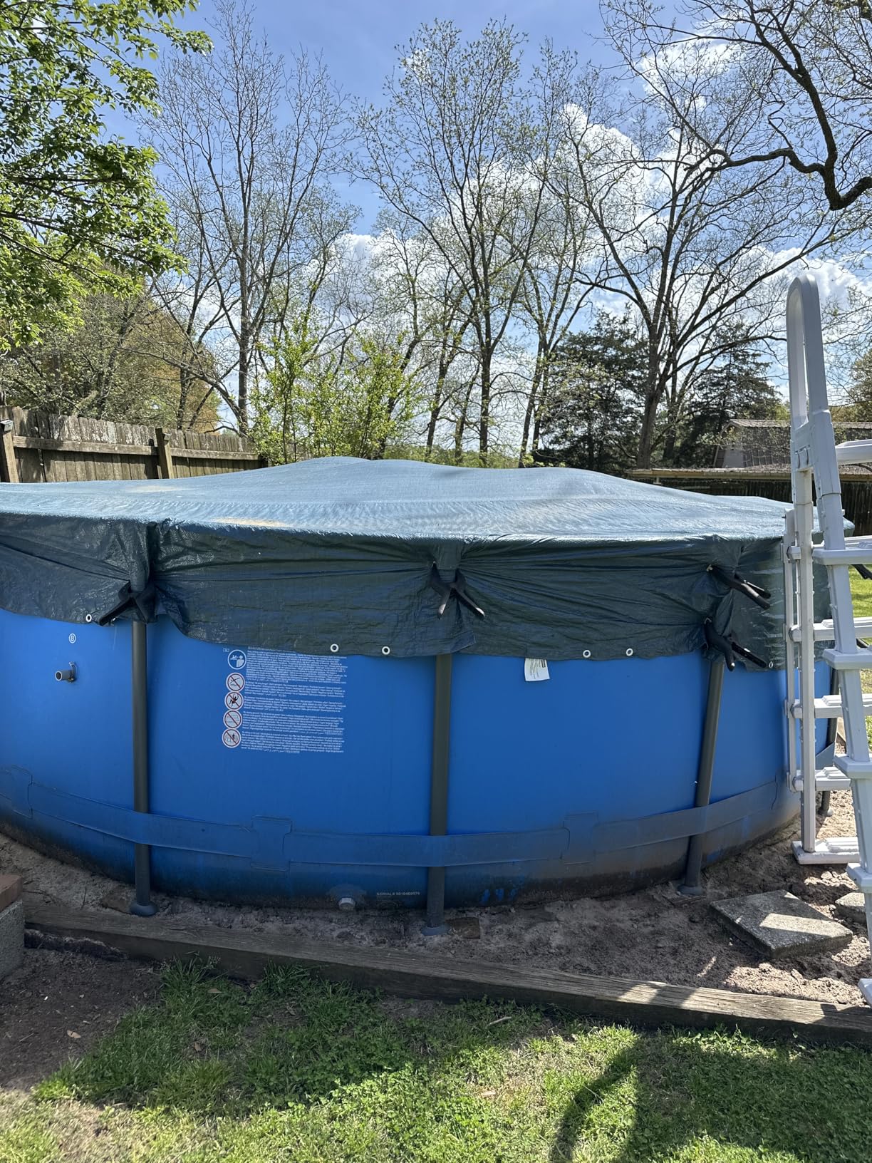 Winter Block 18 ft. Round Pool Winter Cover for Above Ground Pools - 8-Year Warranty, Cold and UV Resistant, Weatherproof and Durable, Winch & Cable Included customer photo 2