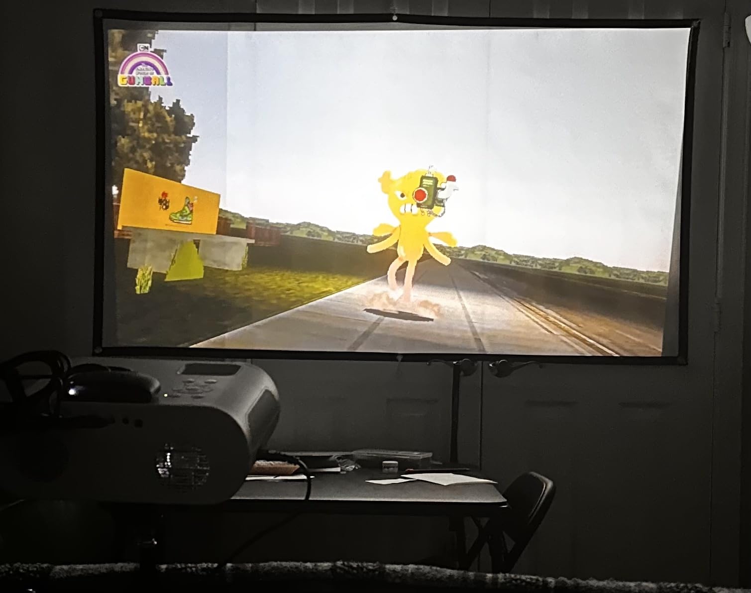 HOMPOW Projector, Native 1080P Full HD Bluetooth Projector with Speaker, 9500 Lumens Outdoor Portable Movie Mini Projector customer photo 2
