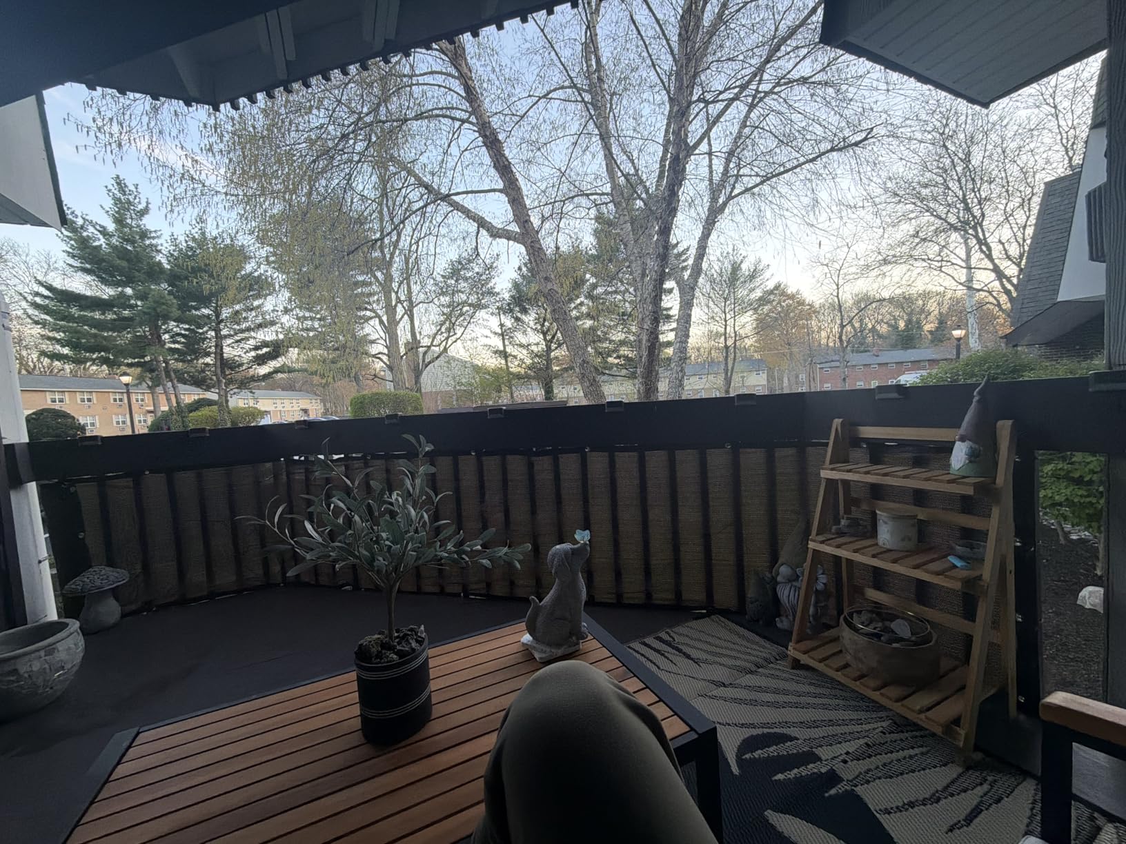 Eden's Decor Balcony Privacy Screen Cover Mesh Windscreen Weather-Resistant UV Protection for Backyard Deck, Patio, Balcony, Pool, Porch, Fence, Railing, Gardening (Brown, 3' x 15') customer photo 1
