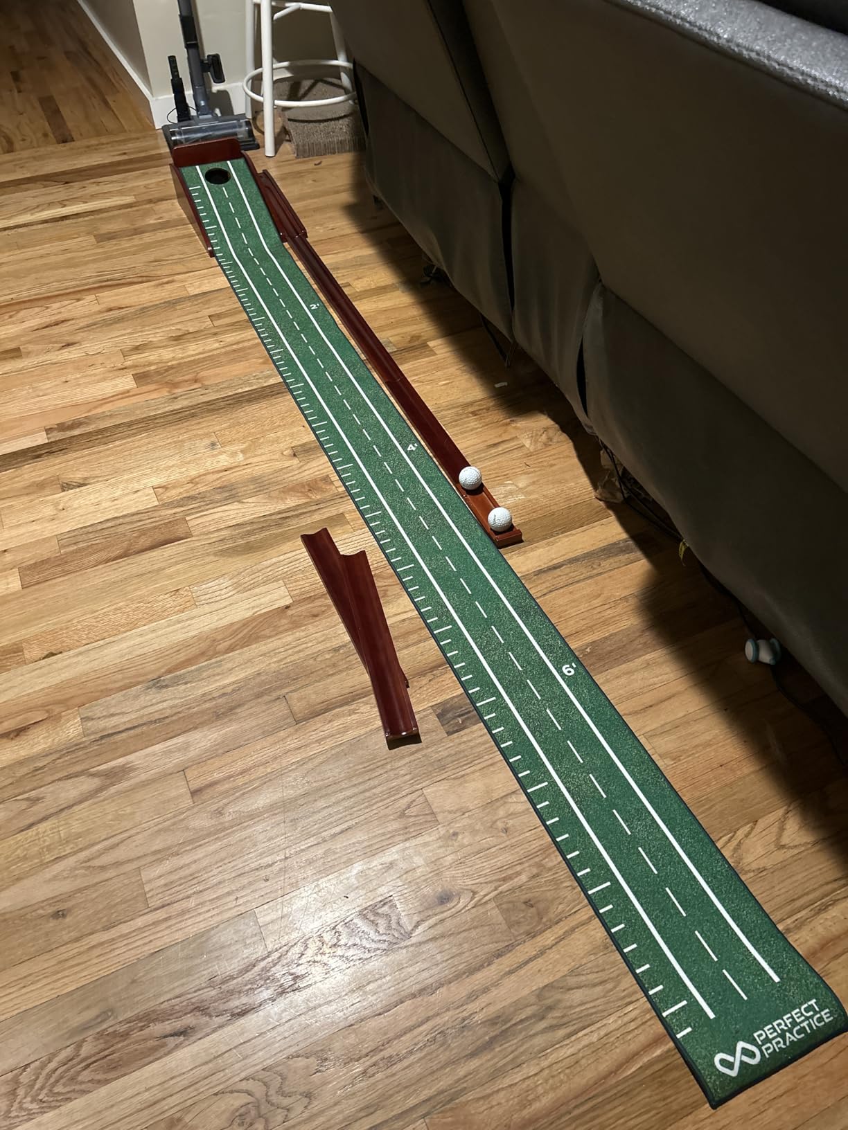 Perfect Practice Putting Mat & Chipping Net, Indoor & Outdoor Putting Green with Realistic Turf customer photo 1