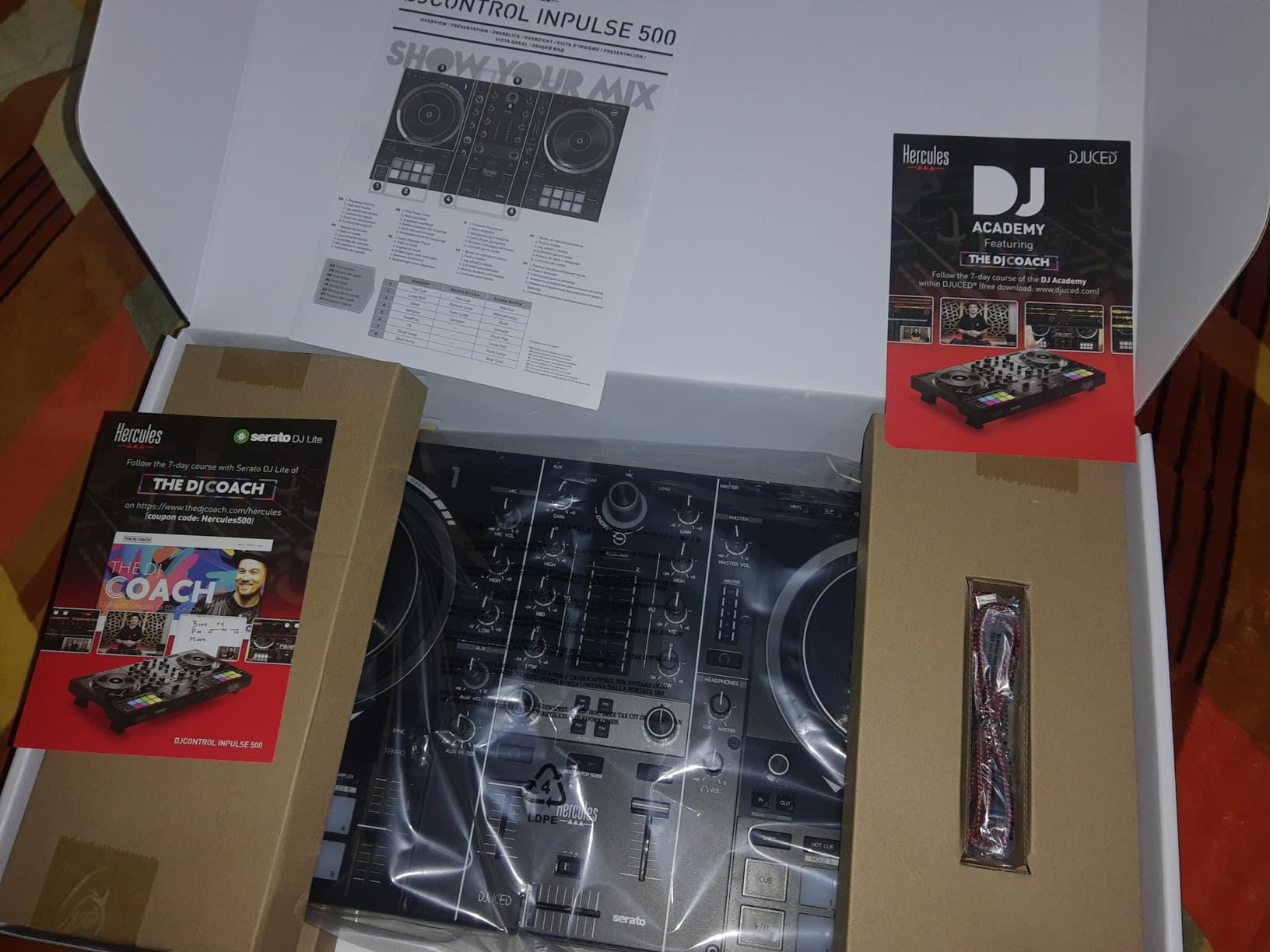 Hercules DJControl Inpulse 500: 2-deck USB DJ controller for Serato DJ and DJUCED (included) customer photo 2