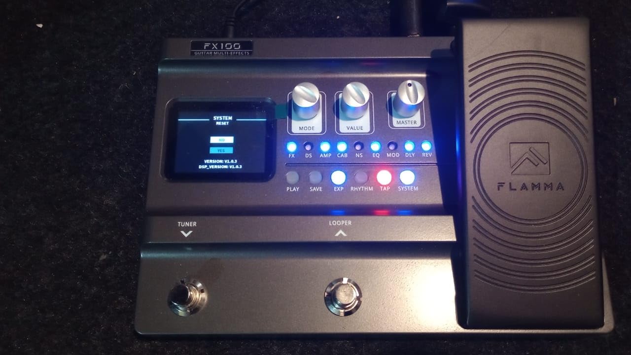 FLAMMA FX100 Guitar Multi-effects Pedal with 55 Amp Models 151 Built-in Effects 80s Looper 40 Drum Machine 10 3rd Party IR Slots Headphone OTG for Home Practice Performance Live Streaming customer photo 1