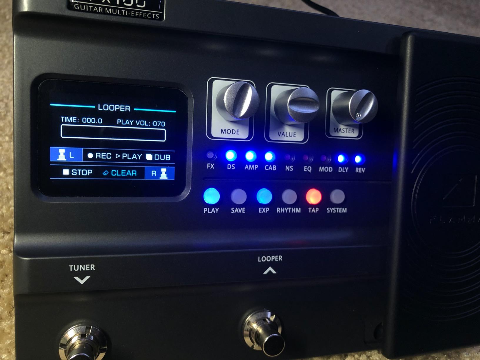 FLAMMA FX100 Guitar Multi-effects Pedal with 55 Amp Models 151 Built-in Effects 80s Looper 40 Drum Machine 10 3rd Party IR Slots Headphone OTG for Home Practice Performance Live Streaming customer photo 2