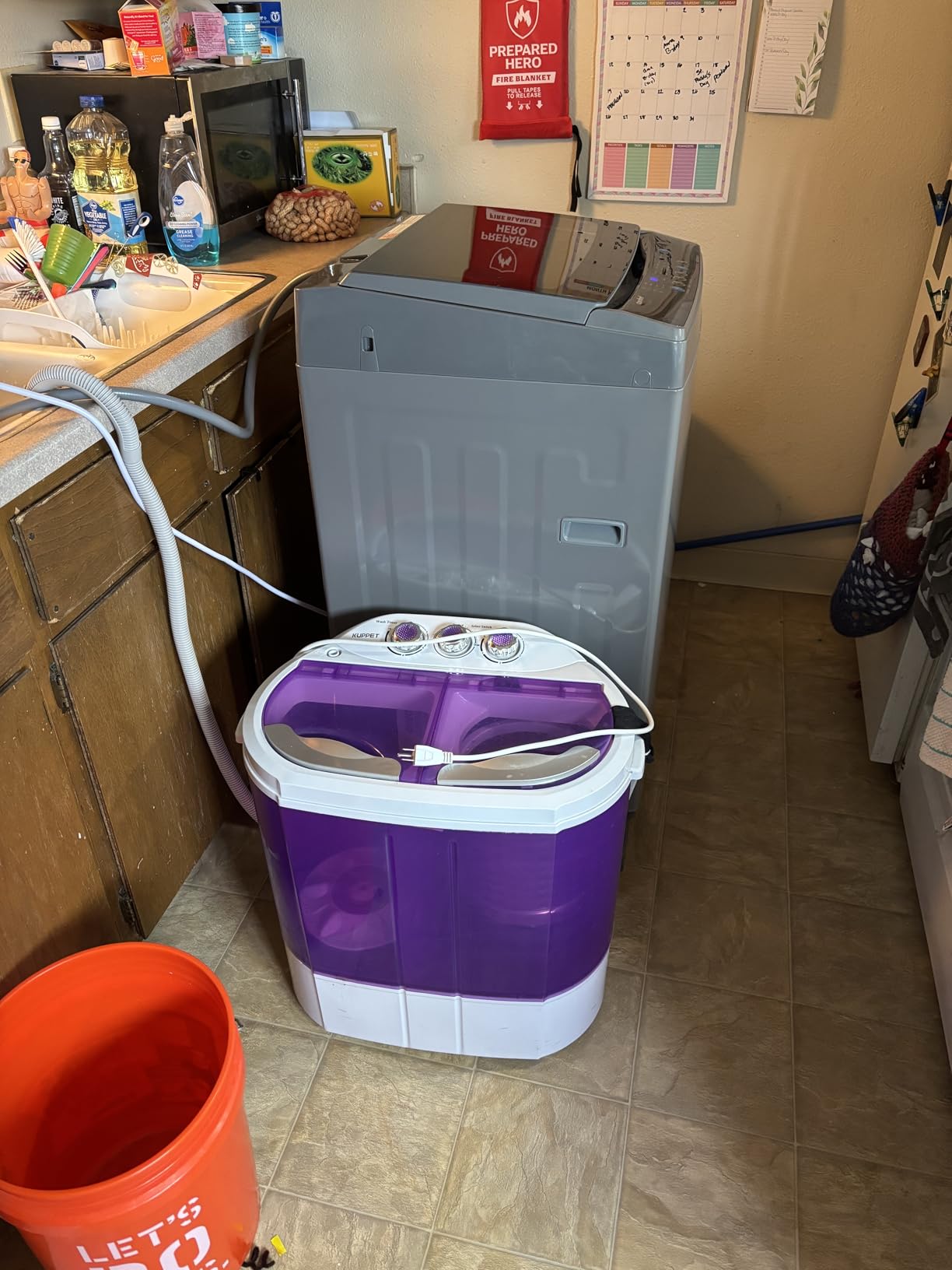 COMFEE' Portable Washing Machine 0.9 cu.ft Compact Washer with LED Display | 5 Wash Cycles, 2 Built-in Rollers, Space Saving Full-Automatic Washer customer photo 2