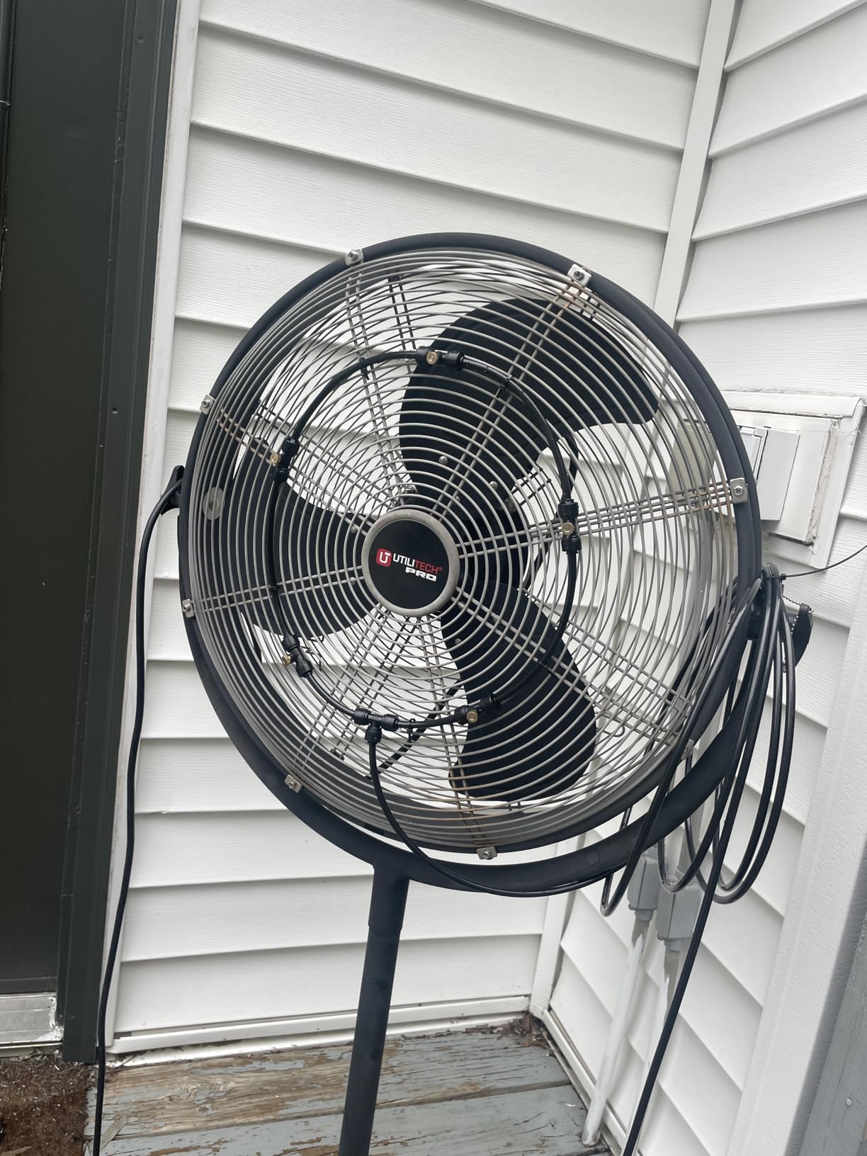 Outdoor Misting Fan Kit for a Cool Patio Breeze, Water Mister Spray for Cooling Outdoor, 19.36FT (5.9M) Misting Line + 5 Brass Mist Nozzles + a Brass Adapter(3/4) Fit to Any Outdoor Fan customer photo 2