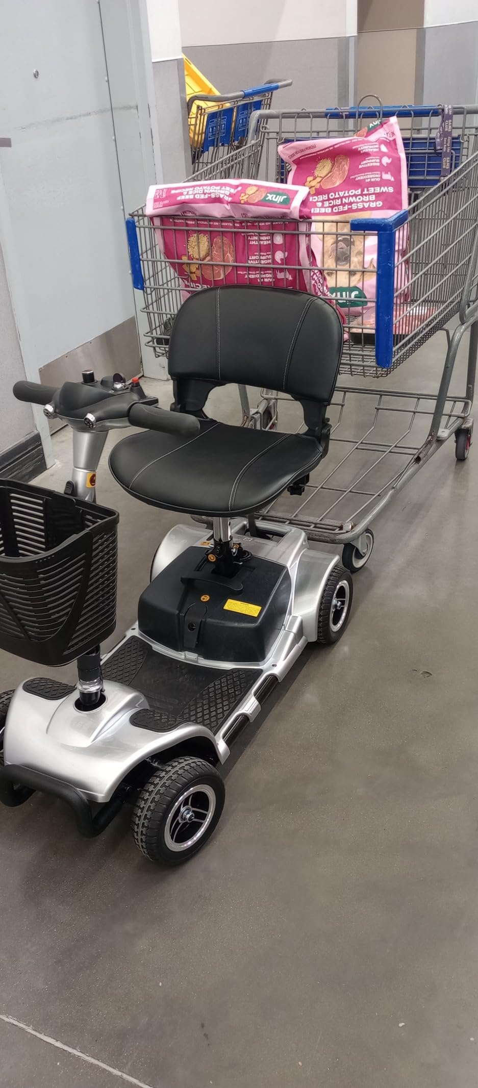 Vive 4 Wheel Mobility Scooter - Electric Powered Wheelchair Device - Compact Heavy Duty Mobile for Travel, Adults, Elderly - Long Range Power Extended Battery with Charger & Basket customer photo 2