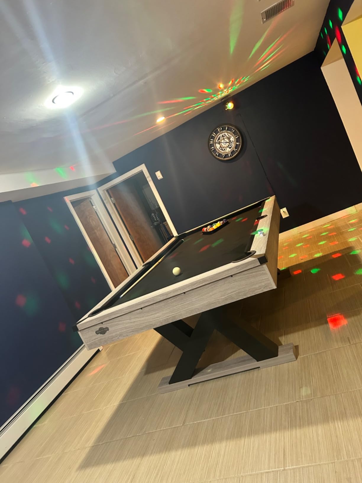 American Legend Billiard Table with Rustic Wood Finish customer photo 1